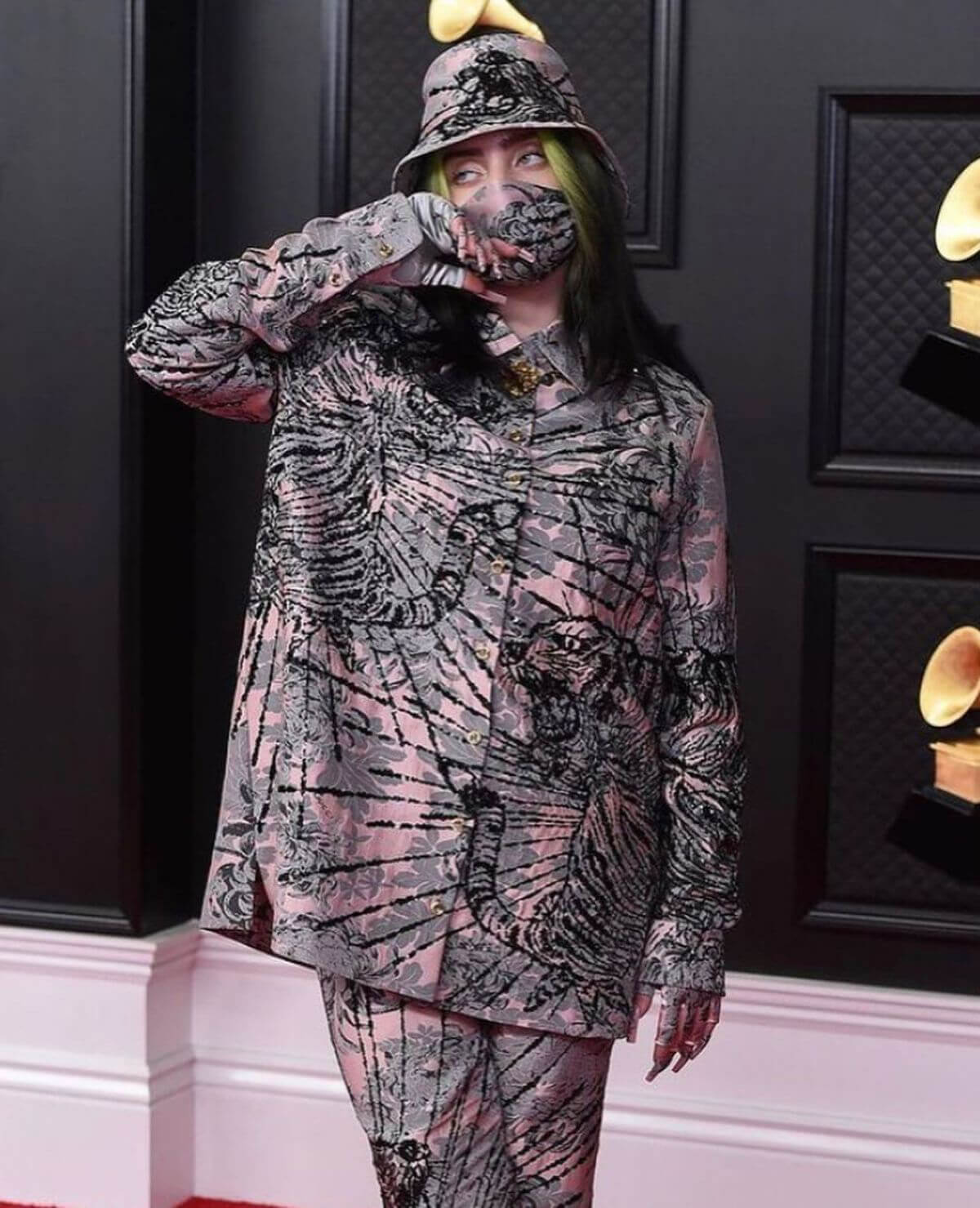 Billie Eilish attends 2021 Grammy Awards in Los Angeles 03/14/2021 2