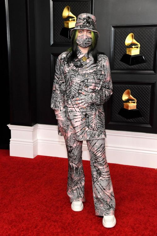 Billie Eilish attends 2021 Grammy Awards in Los Angeles 03/14/2021 6