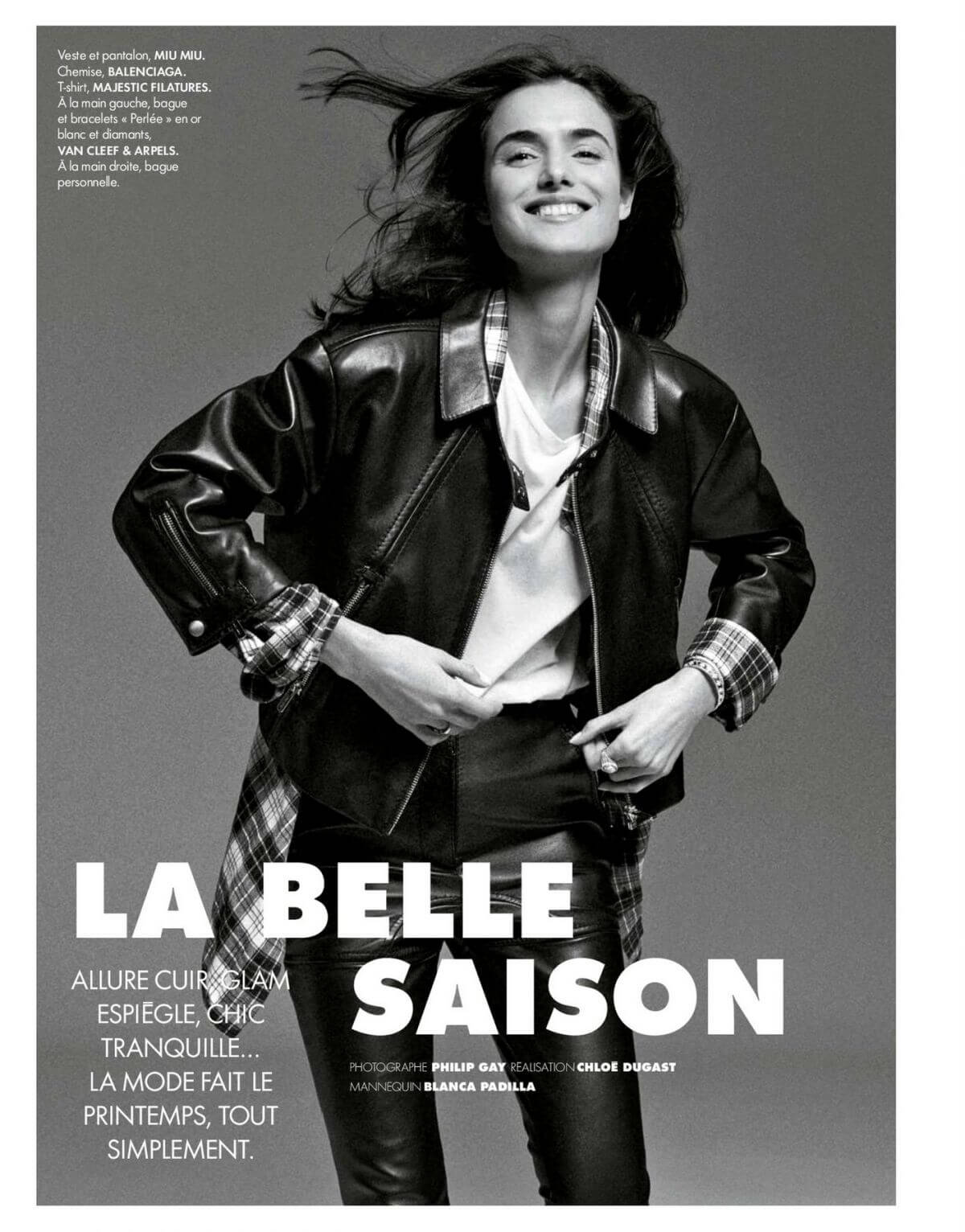 Blanca Padilla On The Cover Page Of Elle Magazine, France March 2021