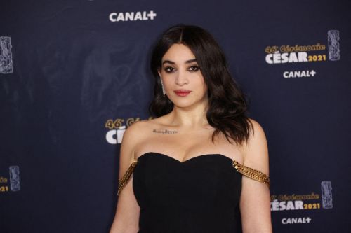 Camelia Jordana Wears Thigh-High Black Gown at 2021 Cesar Film Awards in Paris 03/12/2021