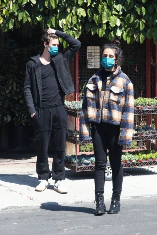 Camila Cabello and Shawn Mendes Shop for Plants and Flowers in Los Angeles 03/13/2021 4
