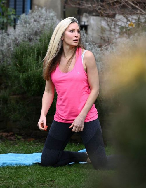 Caprice Bourret is Doing Yoga at a Park in London 03/23/2021 5