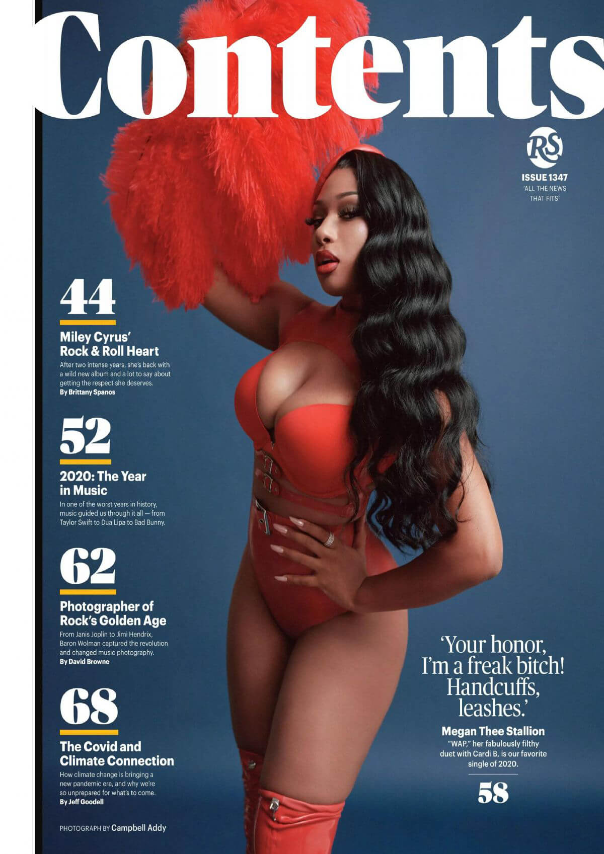 Cardi B and Megan Thee Stallion Covers Rolling Stone Magazine, January 2021