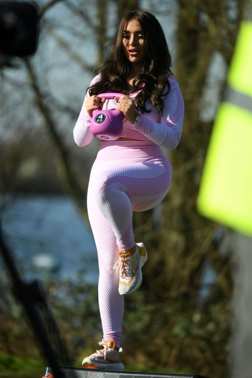Chloe Brockett Spotted on the Set of 