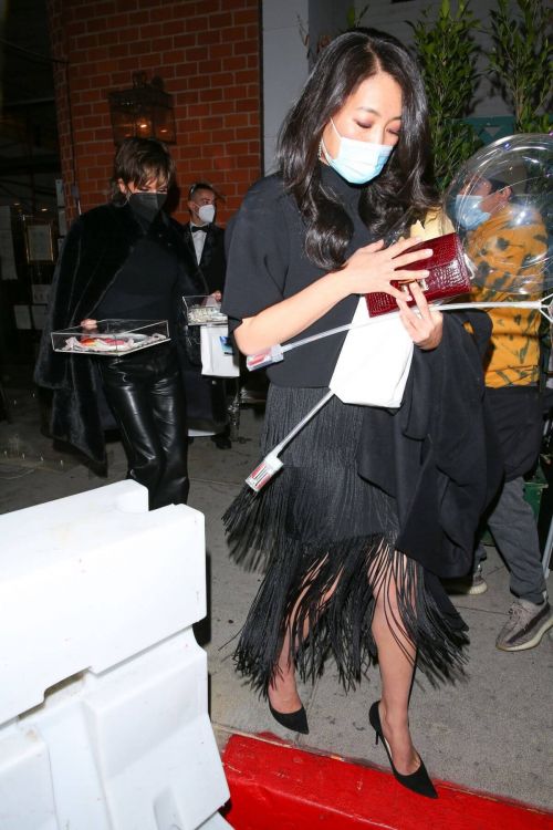 Crystal Kung Minkoff Seen While Leaving Kathy Hilton
