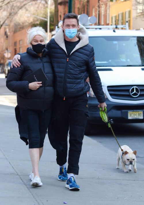 Deborra-Lee Furness with her husband Hugh Jackman Out in New York 03/10/2021 3