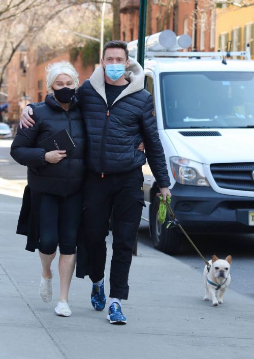 Deborra-Lee Furness with her husband Hugh Jackman Out in New York 03/10/2021 5