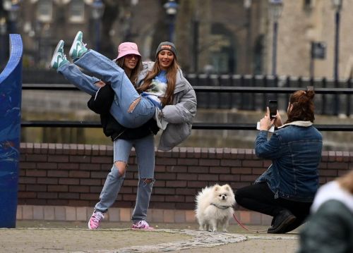 Demi Sims and Francesca Farago Day Out in London 03/24/2021 8