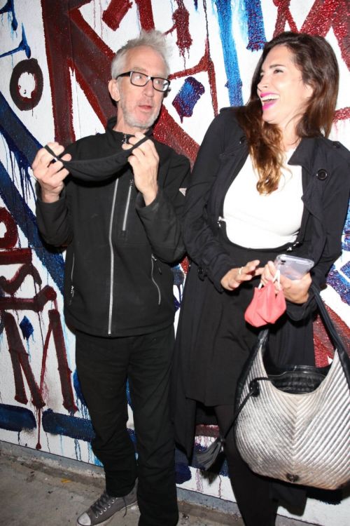 Elisa Jordana and Andy Dick Seen at Craig's in West Hollywood 03/10/2021