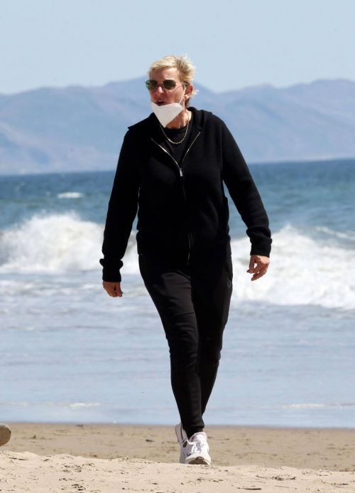 Ellen DeGeneres Enjoys at a Beach in Santa Barbara 03/21/2021 3