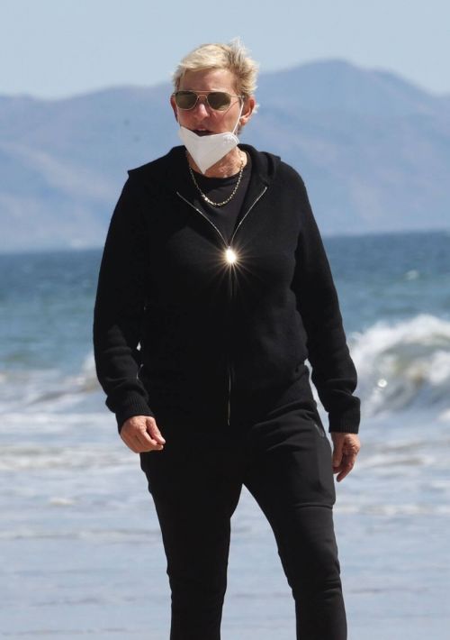 Ellen DeGeneres Enjoys at a Beach in Santa Barbara 03/21/2021 6
