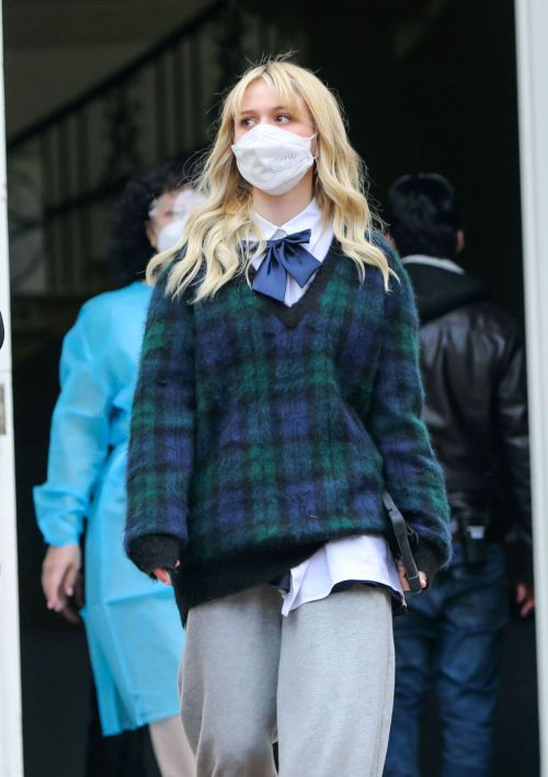 Emily Alyn Lind Seen on the Set of 