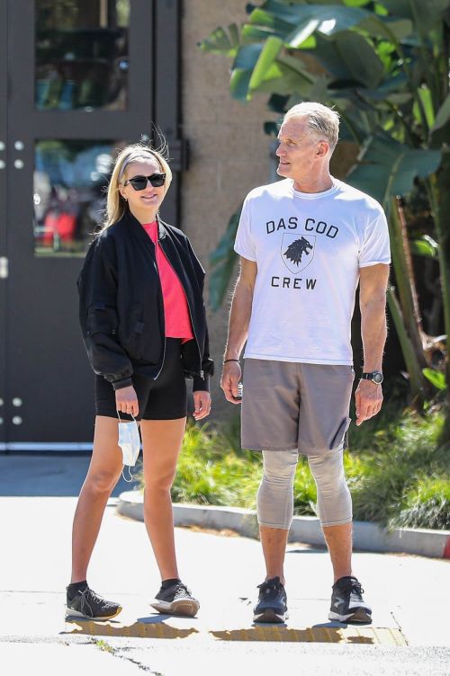 Emma Krokdal and Dolph Lundgren Day Out in Beverly Hills 03/24/2021