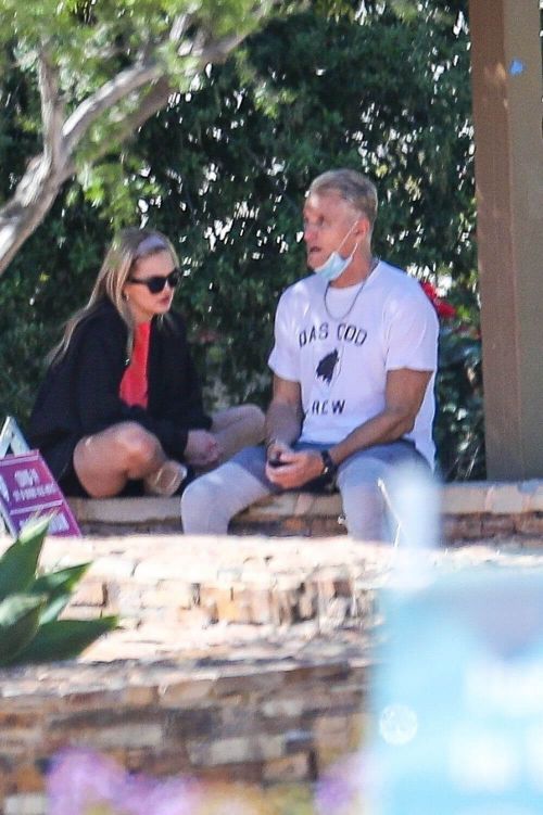 Emma Krokdal and Dolph Lundgren Day Out in Beverly Hills 03/24/2021 1