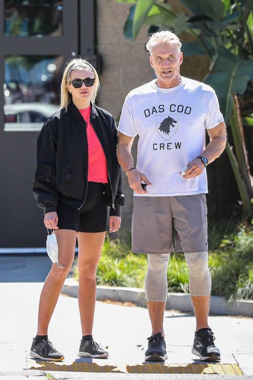 Emma Krokdal and Dolph Lundgren Day Out in Beverly Hills 03/24/2021 3