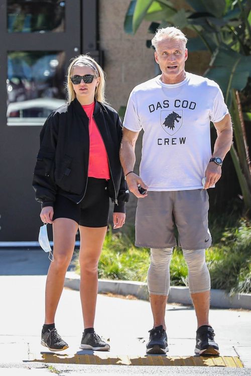 Emma Krokdal and Dolph Lundgren Day Out in Beverly Hills 03/24/2021 4
