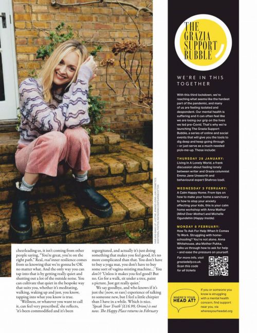 Fearne Cotton On The Cover Page Of Grazia Magazine, UK February 2021 1