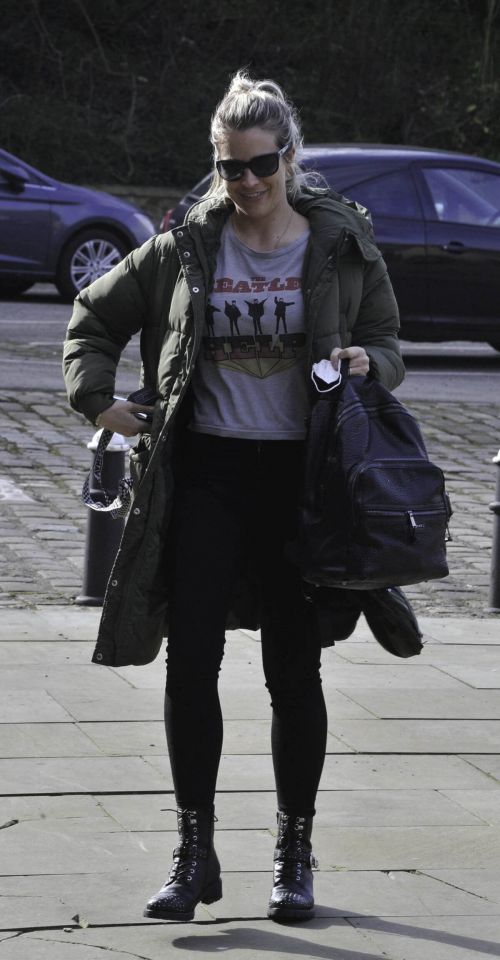 Gemma Atkinson is Seen Arriving at Hits Radio in Manchester 03/22/2021 1