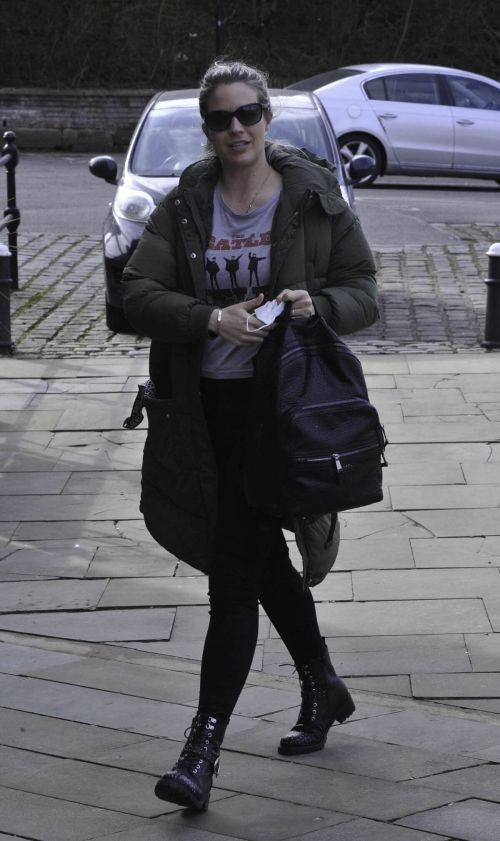 Gemma Atkinson is Seen Arriving at Hits Radio in Manchester 03/22/2021 5
