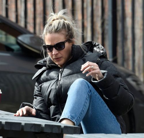 Gemma Atkinson Spotted at Hits Radio in Manchester 03/25/2021 6