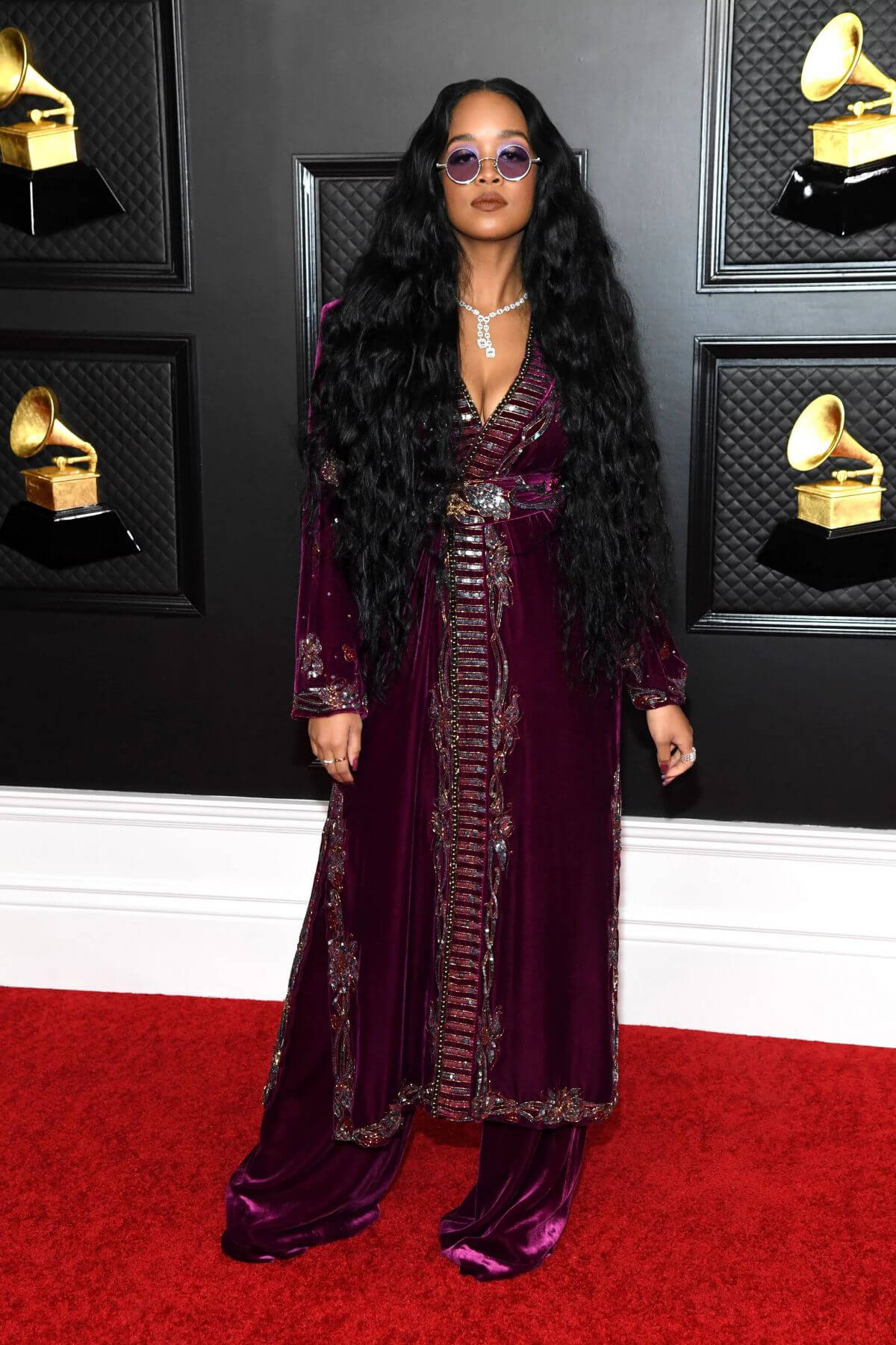 H.E.R atttends 2021 Grammy Awards in Los Angeles 03/14/2021