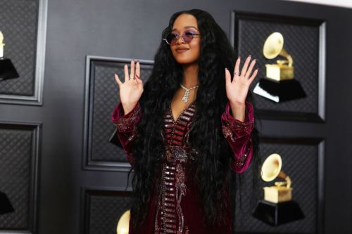 H.E.R atttends 2021 Grammy Awards in Los Angeles 03/14/2021 1