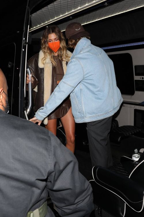 Hailey and Justin Bieber Celebrates Justin