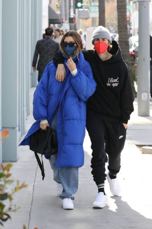 Hailey Bieber and Justin Bieber Spotted Out for Lunch in Beverly Hills 03/14/2021 1
