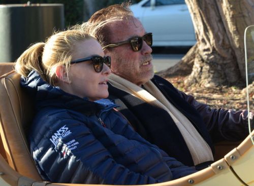 Heather Milligan and Arnold Schwarzenegger Spotted Out Driving in Los Angeles 03/13/2021 3