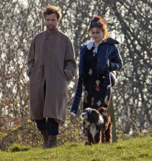 Helena Bonham Carter and Rye Dag Holmboe Steps Out in London 03/22/2021 6