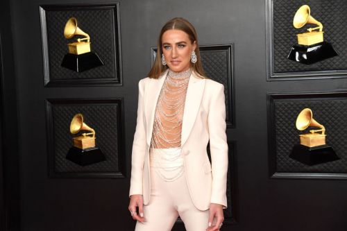 Ingrid Andress attends 2021 Grammy Awards in Los Angeles 03/14/2021 1