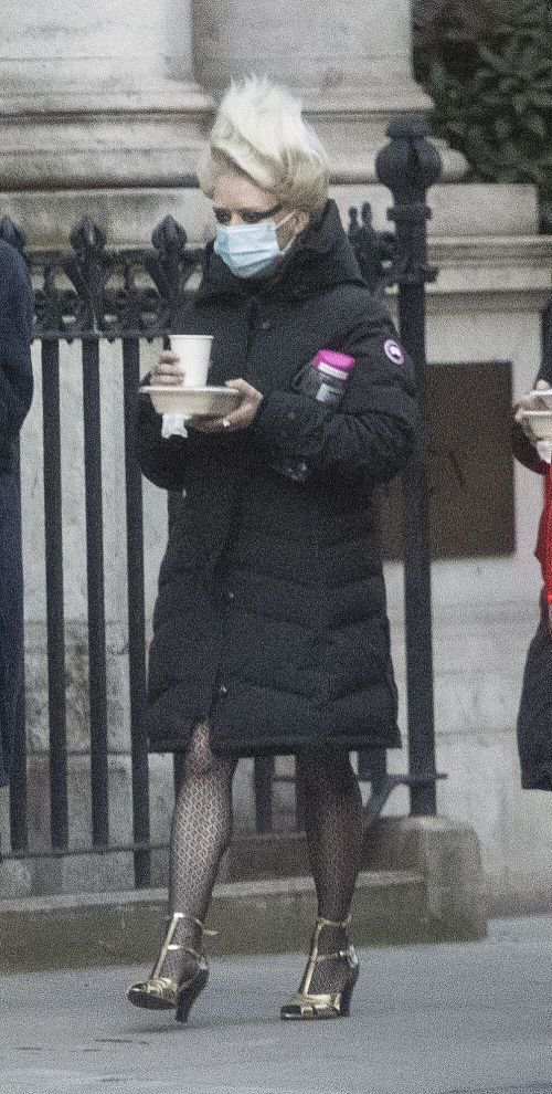 Iris Law and Maisie Williams Seen on the Set of Danny Boyle