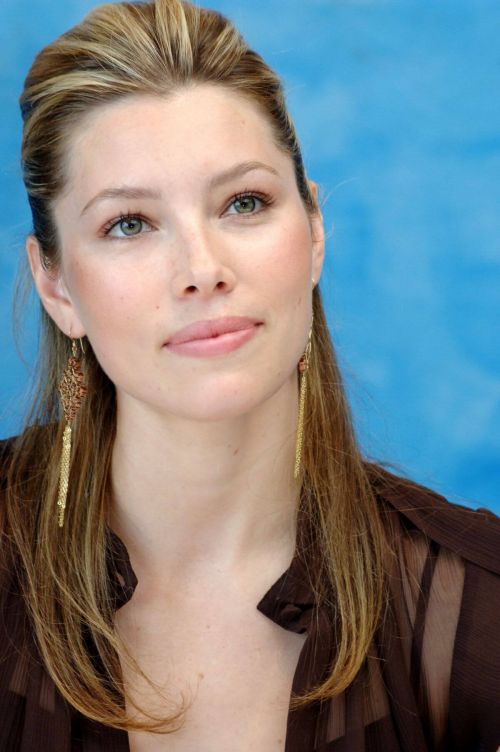 Jessica Biel Throwback Pictures of Stealth Press Conference 07/23/2005 2