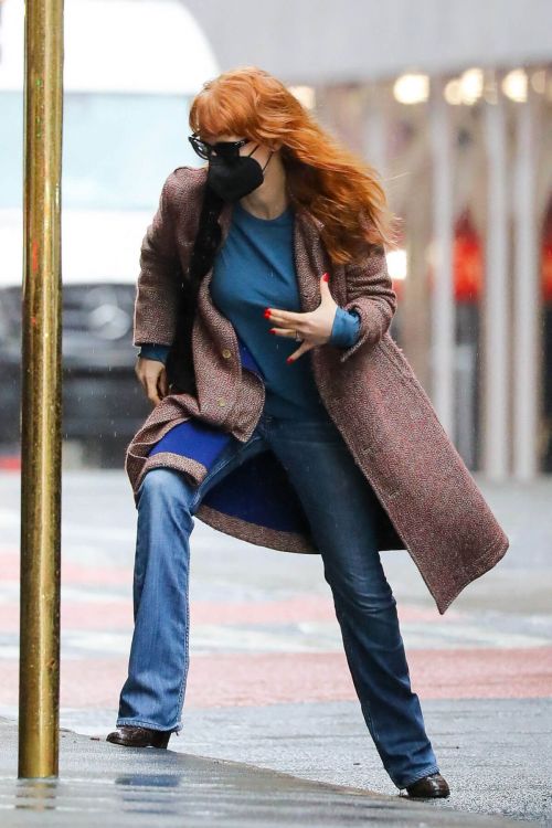 Jessica Chastain Day Out on Her Birthday in New York 03/24/2021