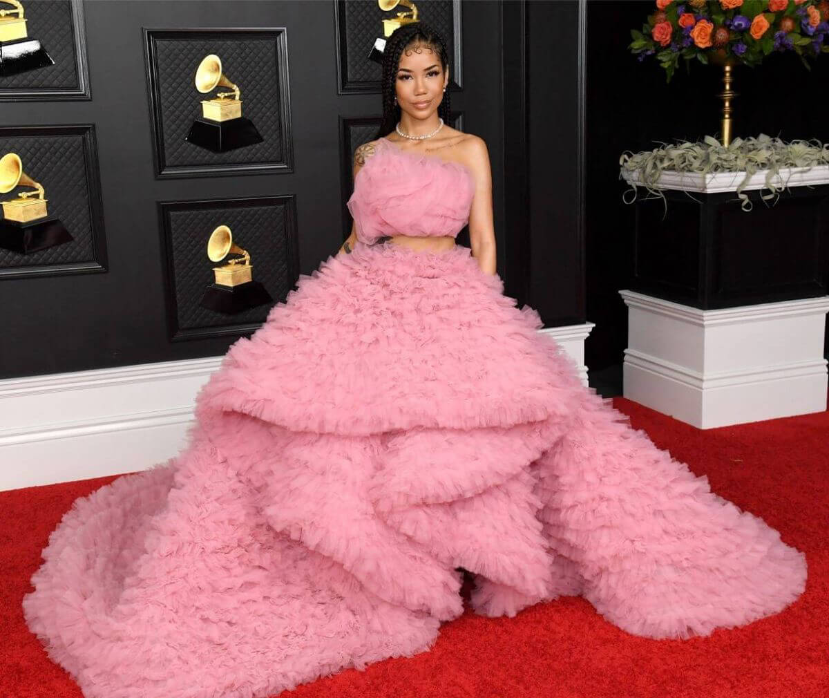 Jhene Aiko attends 2021 Grammy Awards in Los Angeles 03/14/2021