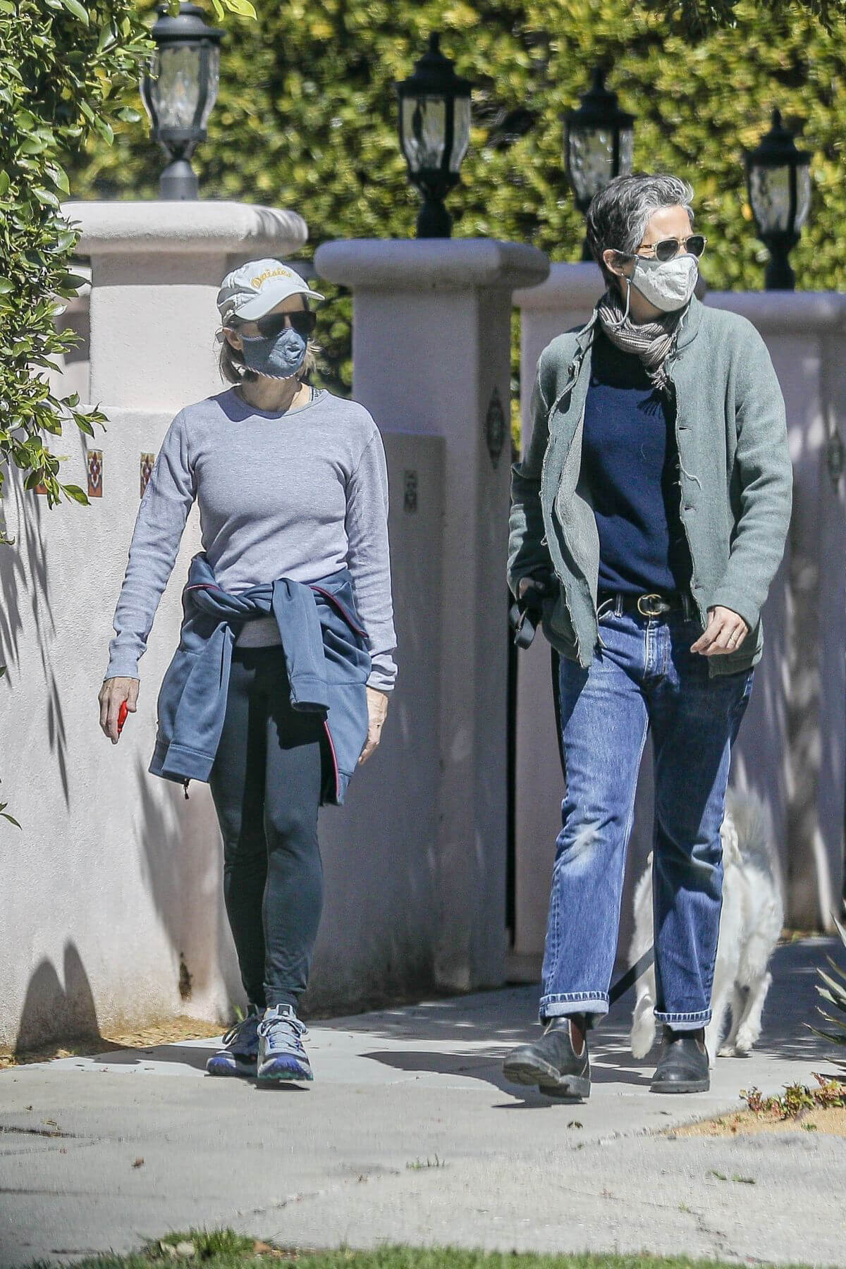 Jodie Foster and Alexandra Hedison Day Out with Their Dog in Santa Monica 03/23/2021
