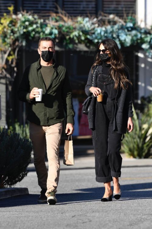 Jordana Brewster and Mason Morfit Out for Coffee in Brentwood 03/12/2021 2