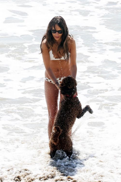 Jordana Brewster Enjoys in Bikini at a Beach in Santa Monica 03/20/2021 6