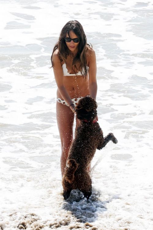 Jordana Brewster Enjoys in Bikini at a Beach in Santa Monica 03/20/2021 4