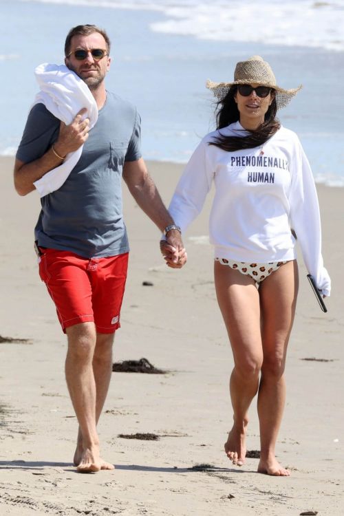 Jordana Brewster Enjoys in Bikini at a Beach in Santa Monica 03/20/2021 7