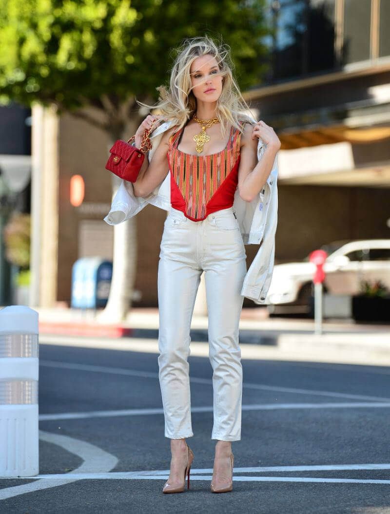 Joy Corrigan Poses at a Fashion Photoshoot in Beverly Hills 03/24/2021