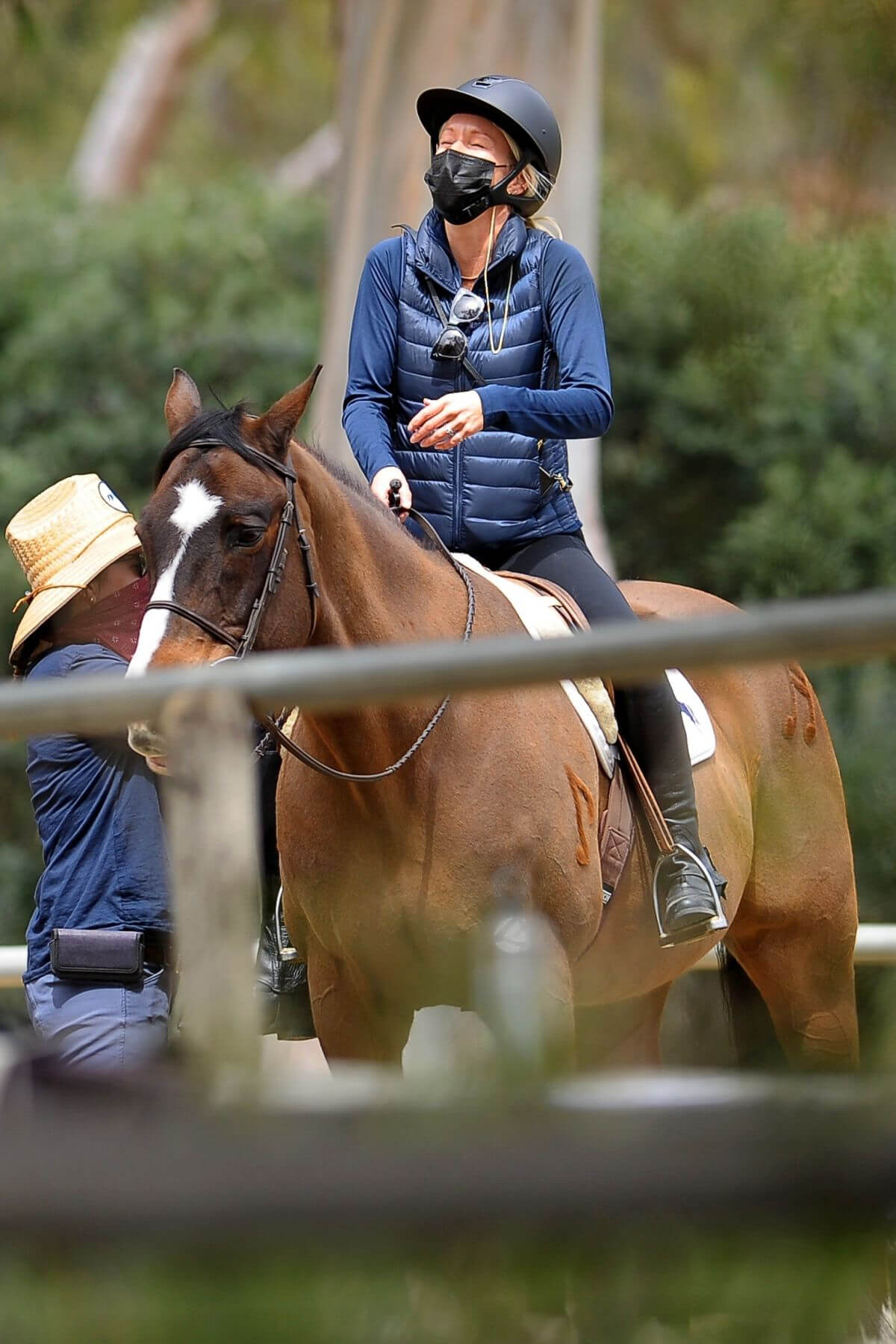 Julia Carey Horse Riding Session in Pacific Palisades 03/25/2021