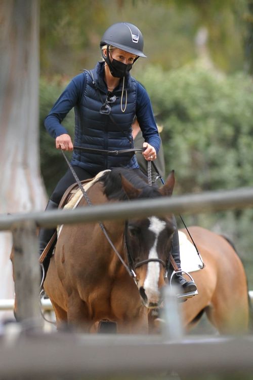 Julia Carey Horse Riding Session in Pacific Palisades 03/25/2021 1