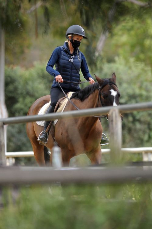 Julia Carey Horse Riding Session in Pacific Palisades 03/25/2021 3
