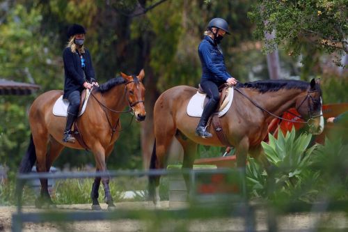 Julia Carey Horse Riding Session in Pacific Palisades 03/25/2021 6