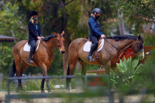 Julia Carey Horse Riding Session in Pacific Palisades 03/25/2021 4