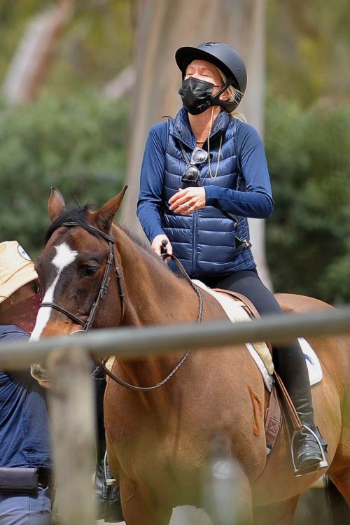 Julia Carey Horse Riding Session in Pacific Palisades 03/25/2021 3