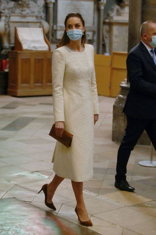 Kate Middleton Seen at Coronavirus Disease Vaccination Centre at Westminster Abbey 03/23/2021 1