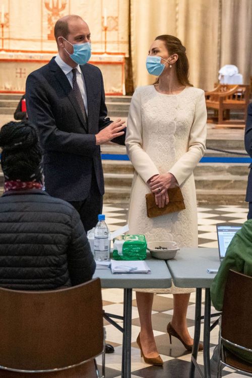 Kate Middleton Seen at Coronavirus Disease Vaccination Centre at Westminster Abbey 03/23/2021 5