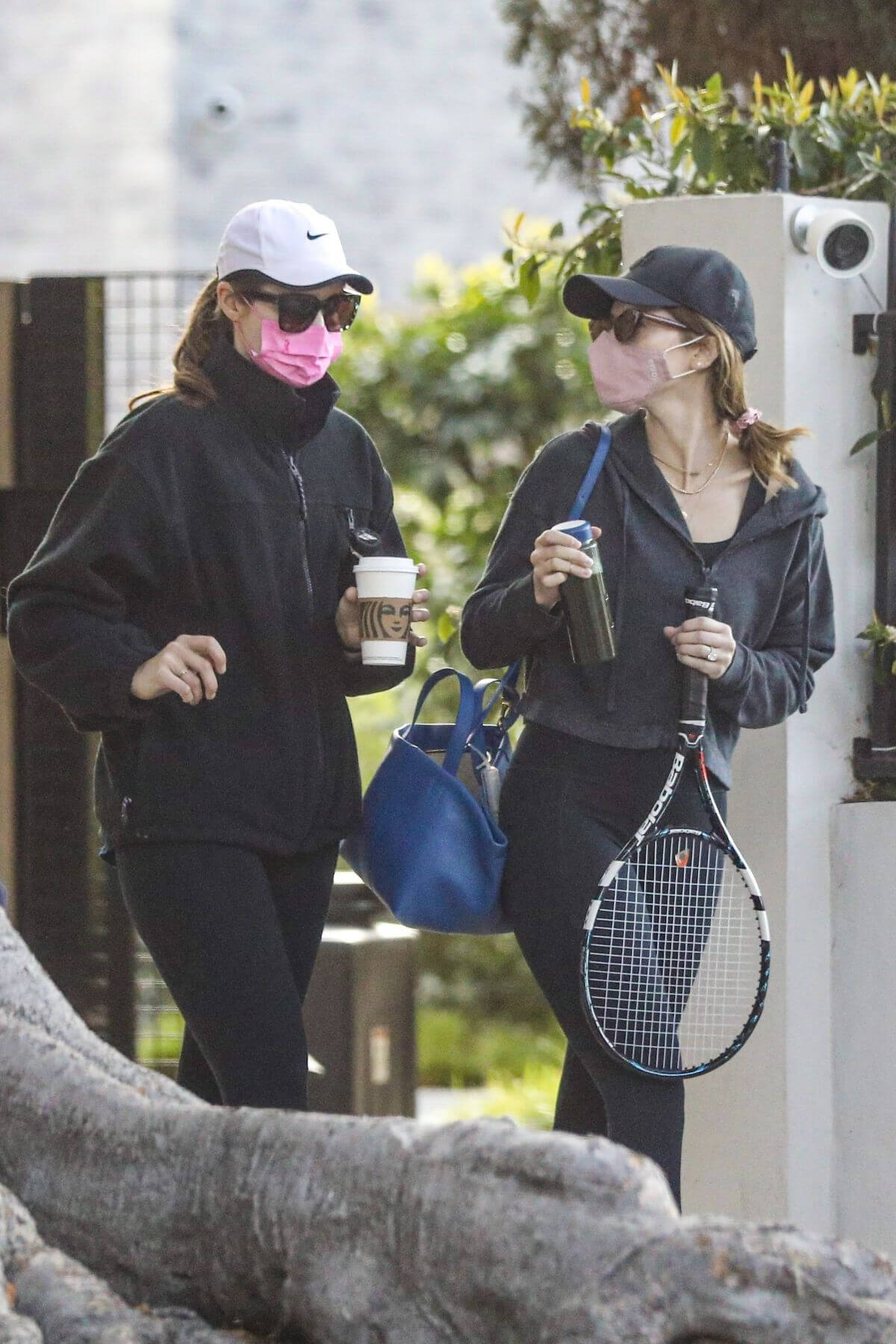 Katherine and Christina Schwarzenegger Spotted While Leaving Tennis Court in Brentwood 03/11/2021